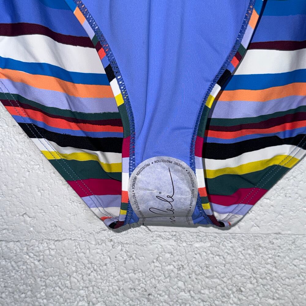 Anne Cole Painted Stripe Bandeau One-Piece Swimsuit multi 6 $98 - Picture 5 of 13